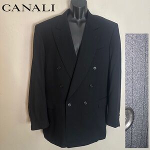 Canali Double Breasted Peak Lapel Blazer EU 56L/~US44L Gently worn Made in Italy